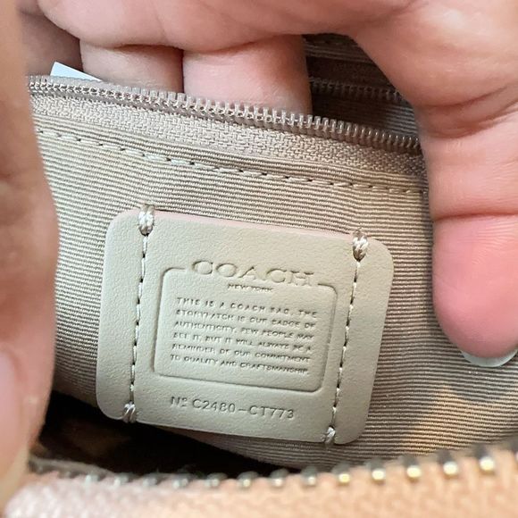 NWT Coach Carmen Mini Crossbody In Signature Jacquard - Picture 7 of 9